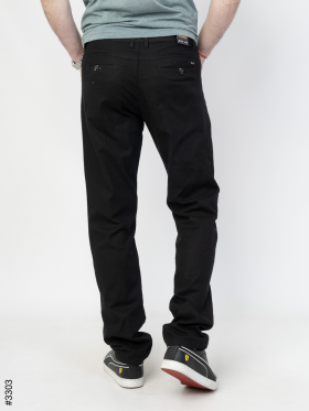 No Brand 3303 black (деми) брюки мужские