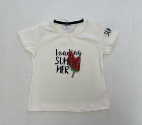 No Brand BB141 white (лето) футболка детские