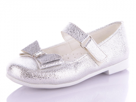 Hilal A106 серебряный (деми) туфли детские