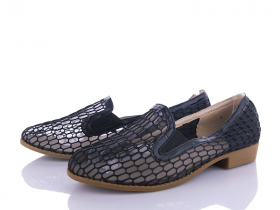 Pesm 3166-25 black (лето) туфли женские
