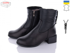 Crumina 55 чорний (зима) ботинки женские