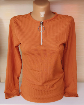 No Brand 971 оранжевый (деми) свитер женские