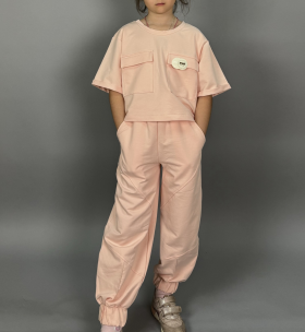 No Brand 552 peach (лето) костюм спорт детские