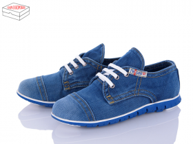 Ersax 551 синий (деми) туфли женские