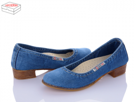Ersax 6500-0158 синий (деми) туфли женские