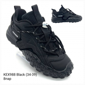 Fashion Apa-KEX988 black (деми) кроссовки 