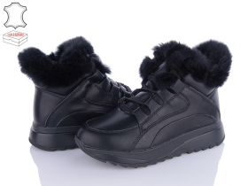 Jessica ZJ2301H black (зима) ботинки женские