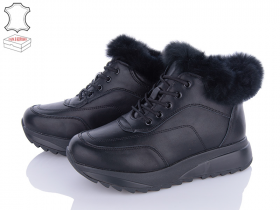 Jessica ZJ2302H black (зима) ботинки женские