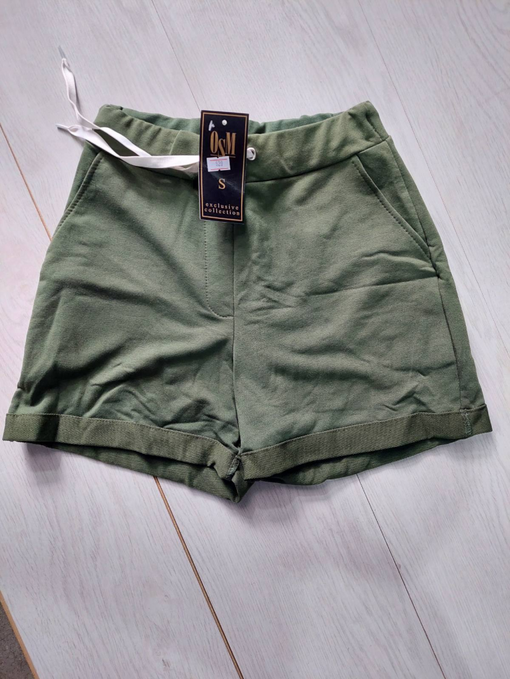No Brand 620 green (лето) шорты женские
