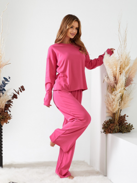 No Brand 1304 pink (зима) пижама женские