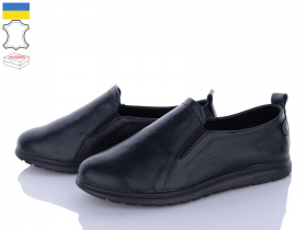 Olymp 164 чорний (деми) туфли женские