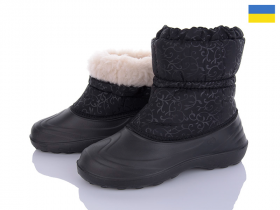 Kredo Кредо 1429 чорний (зима) ботинки женские