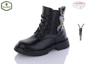 No Brand 2102B black (зима) ботинки детские