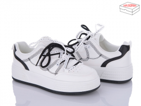 Erico L010 white-black (деми) кроссовки женские
