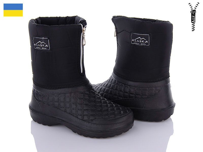 Demur KWZ011 чорний однотон (зима) ботинки женские