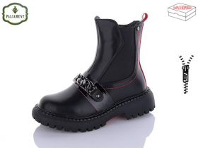 No Brand 2107B black/red (зима) ботинки детские