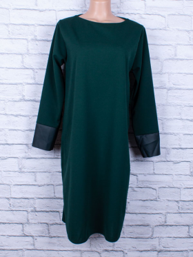 No Brand П018 зеленый (деми) платье женские