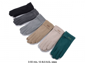 No Brand 3-55 mix (зима) перчатки женские