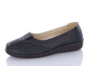 Yuemingzu 220 black (лето) туфли женские