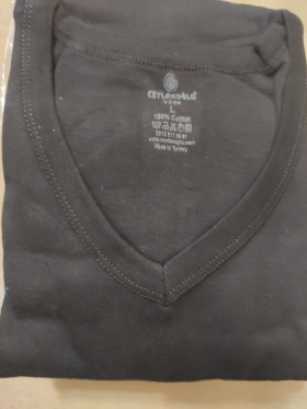 No Brand 0212 black (S) (лето) футболка мужские