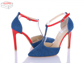 Ersax 0101 синий (лето) туфли женские