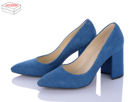 Ersax 0130 синий (деми) туфли женские