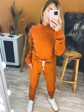 No Brand 0380 orange (деми) костюм спорт женские