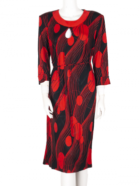 No Brand P143 red (лето) платье женские